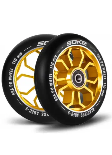 Kółka do hulajnogi 110 mm złote 2 szt.